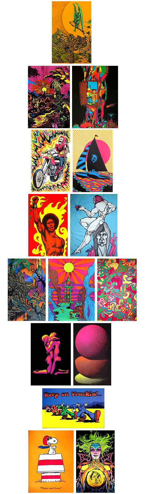 Day-glo Dreamscapes: Vintage Blacklight Posters of the